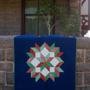 Carpenter star quilt, a gift for my mother-in-law for Christmas 2014.
